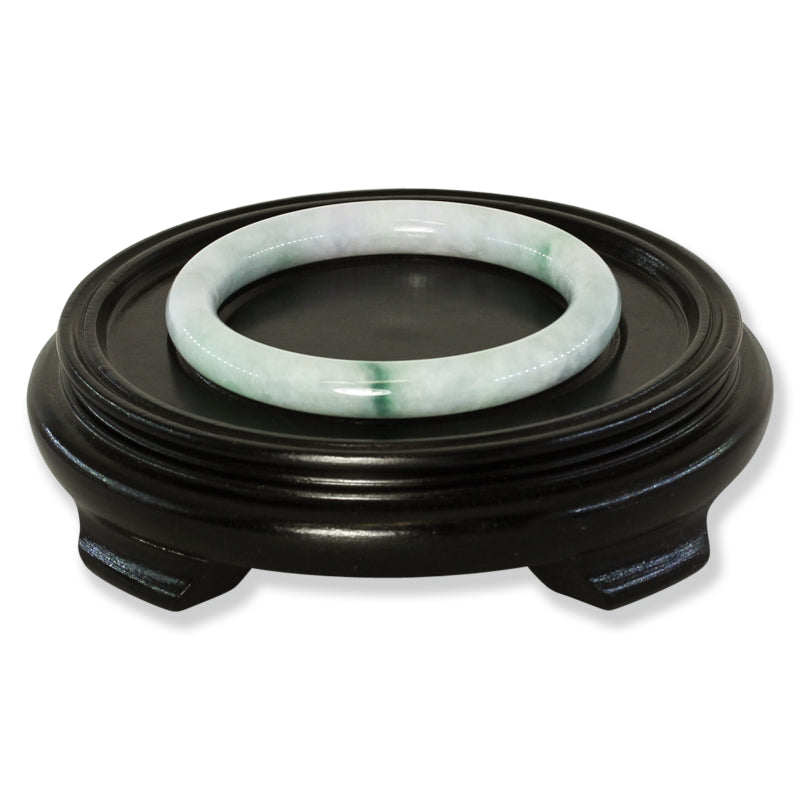 Green Jadeite Jade Cylindrical Bangle 62.6MM | UPC #401709