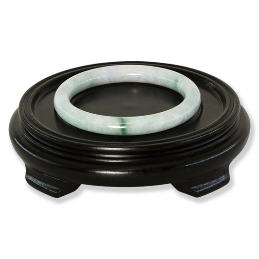 Green Jadeite Jade Cylindrical Bangle 62.6MM | UPC #401709