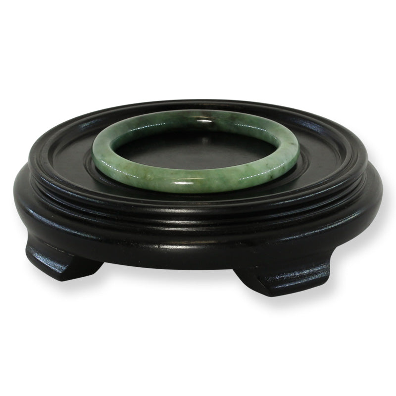 Green Jadeite Jade Cylindrical Bangle 58.7MM | UPC #030107