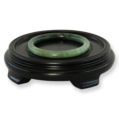 Green Jadeite Jade Cylindrical Bangle 58.7MM | UPC #030107