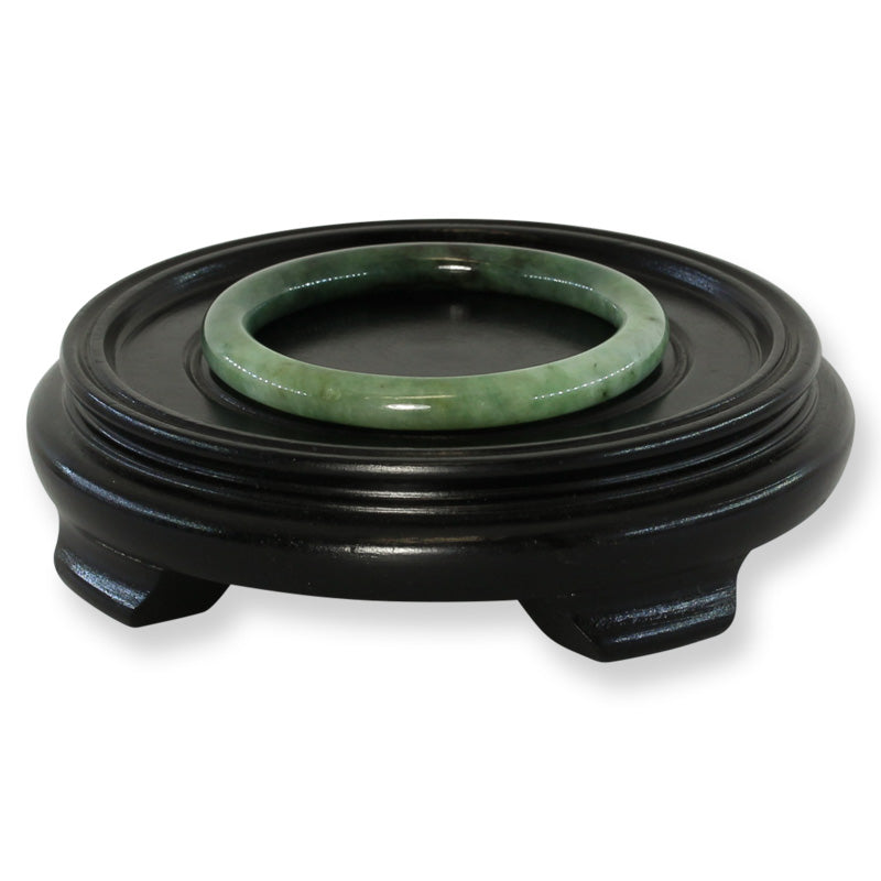 Green Jadeite Jade Cylindrical Bangle 58.7MM | UPC #030107