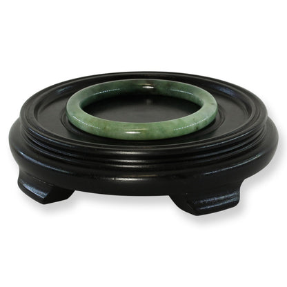 Green Jadeite Jade Cylindrical Bangle 58.7MM | UPC #030107