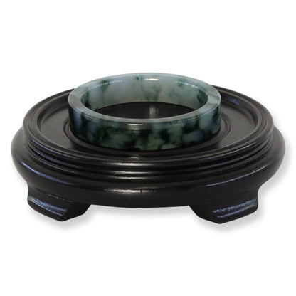 Green Jadeite Jade Flat Bangle 60.5MM | UPC #304604