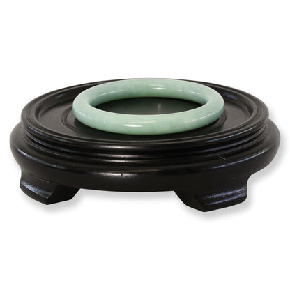 Green Jadeite Jade Cylindrical Bangle 58.6MM | UPC #030138