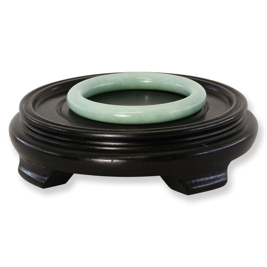 Green Jadeite Jade Cylindrical Bangle 58.6MM | UPC #030138