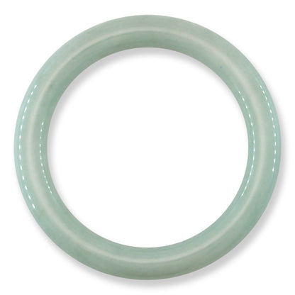 Green Jadeite Jade Cylindrical Bangle 58.6MM | UPC #030138