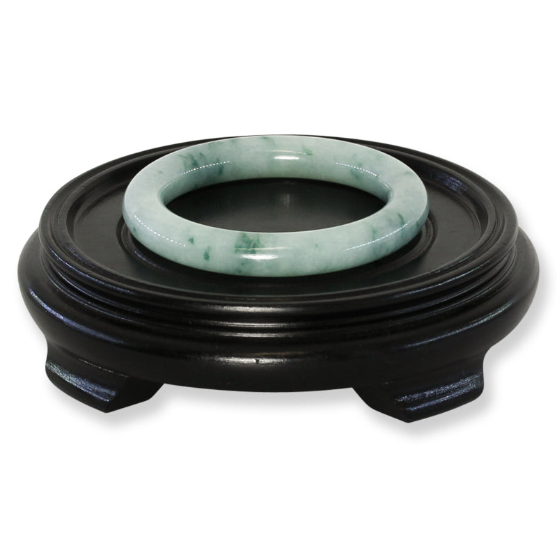 Green Jadeite Jade Cylindrical Bangle 56.7MM | UPC #248090