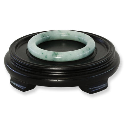 Green Jadeite Jade Cylindrical Bangle 56.7MM | UPC #248090