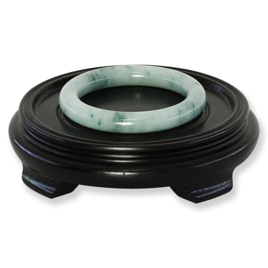 Green Jadeite Jade Cylindrical Bangle 56.7MM | UPC #248090