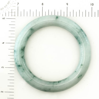 Green Jadeite Jade Cylindrical Bangle 56.7MM | UPC #248090