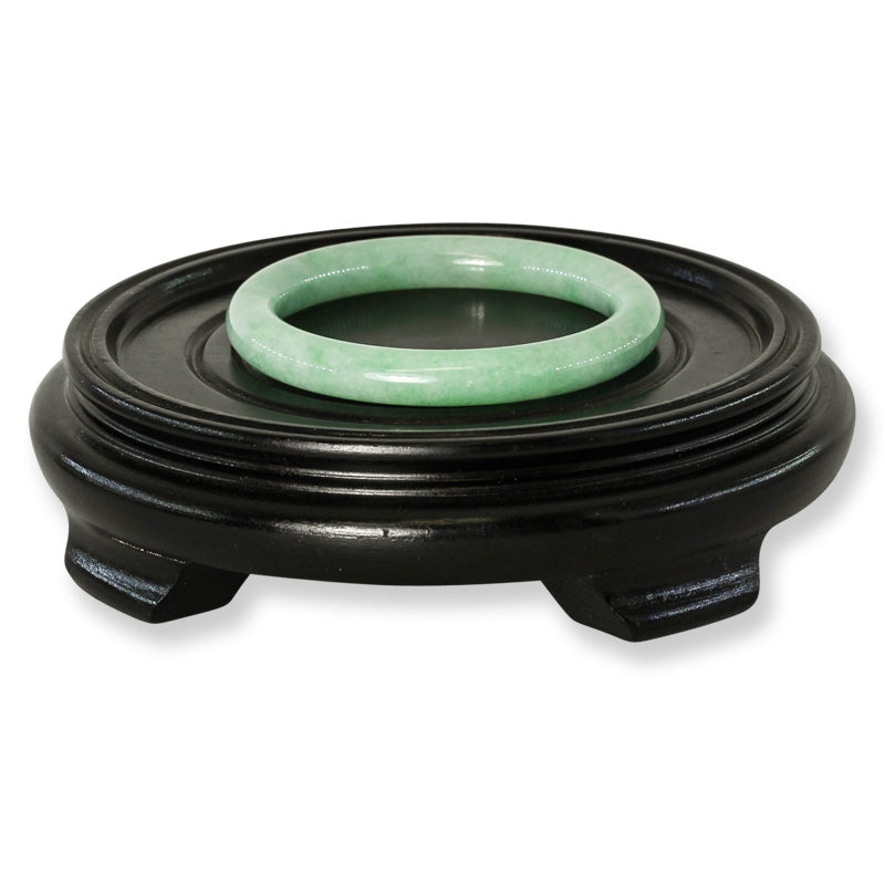 Small Green Jadeite Jade Cylindrical Bangle 54.0mm | UPC #252899