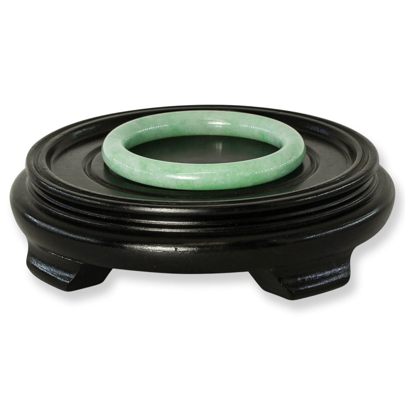 Small Green Jadeite Jade Cylindrical Bangle 54.0mm | UPC #252899