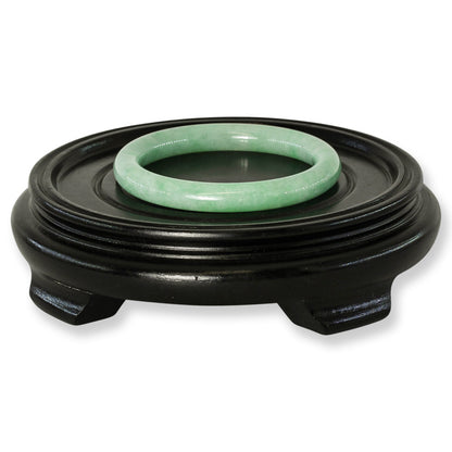 Small Green Jadeite Jade Cylindrical Bangle 54.0mm | UPC #252899