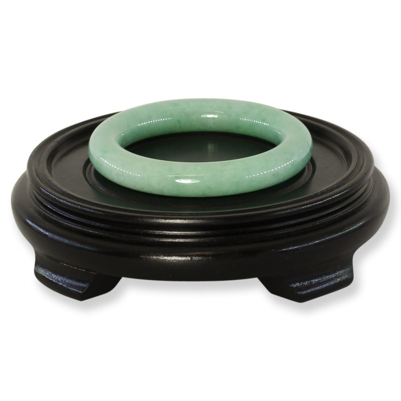 Green Jadeite Jade Cylindrical Bangle 55.8MM | UPC #372542