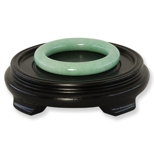 Green Jadeite Jade Cylindrical Bangle 55.8MM | UPC #372542