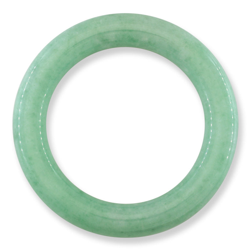 Green Jadeite Jade Cylindrical Bangle 55.8MM | UPC #372542