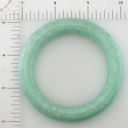 Green Jadeite Jade Cylindrical Bangle 55.8MM | UPC #372542