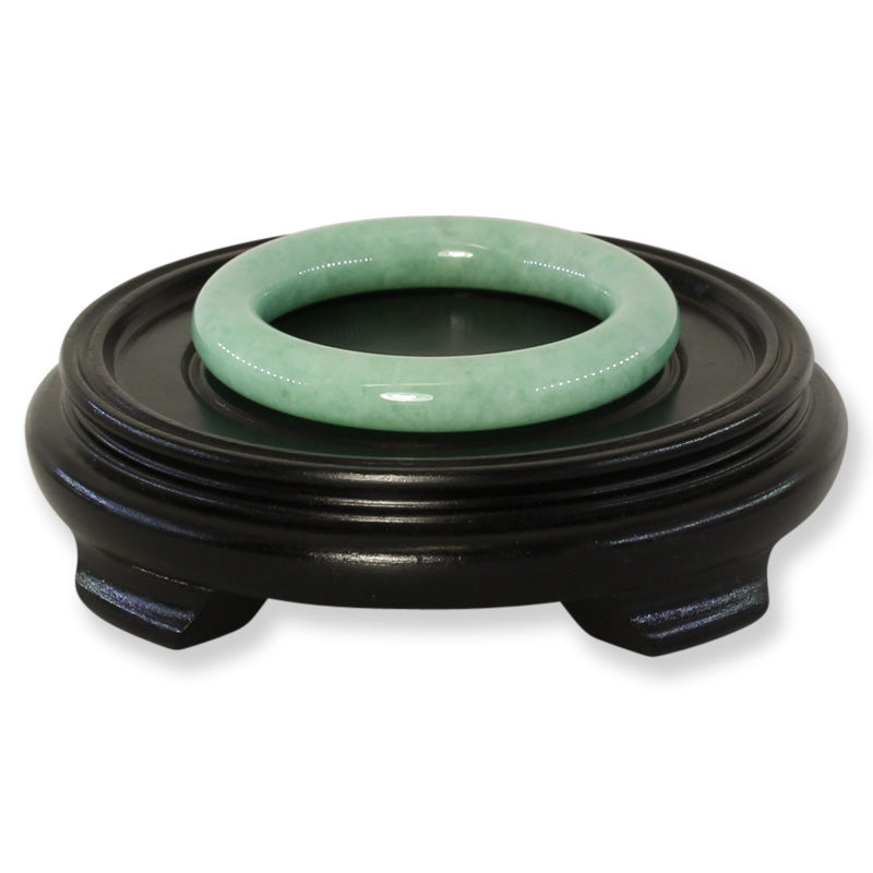 Green Jadeite Jade Cylindrical Bangle 55.8MM | UPC #372542
