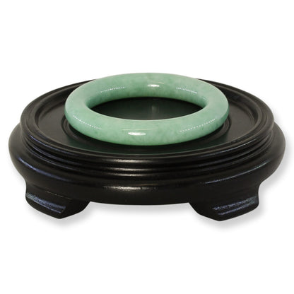 Green Jadeite Jade Cylindrical Bangle 55.8MM | UPC #372542