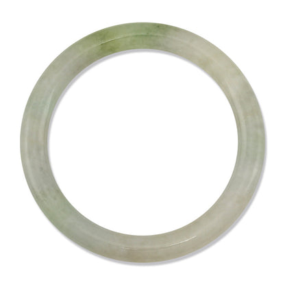 GREEN JADEITE JADE CYLINDRICAL BANGLE 58.7MM UPC #117082