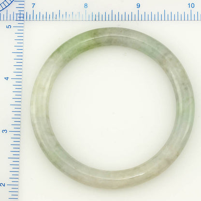GREEN JADEITE JADE CYLINDRICAL BANGLE 58.7MM UPC #117082