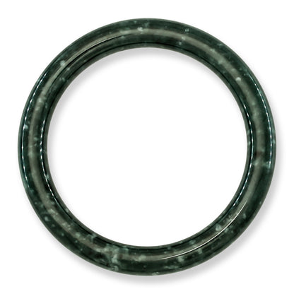 Guatemalan Dark Green Jadeite Jade Cylindrical Bangle 60MM | UPC #243712