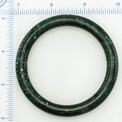 Guatemalan Dark Green Jadeite Jade Cylindrical Bangle 60MM | UPC #243712