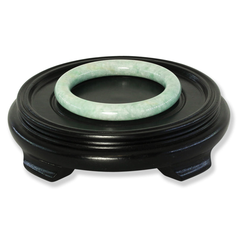 Green Jadeite Jade Cylindrical Bangle 56.6MM | UPC #401662