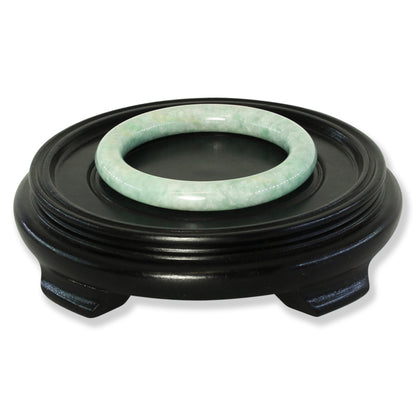 Green Jadeite Jade Cylindrical Bangle 56.6MM | UPC #401662