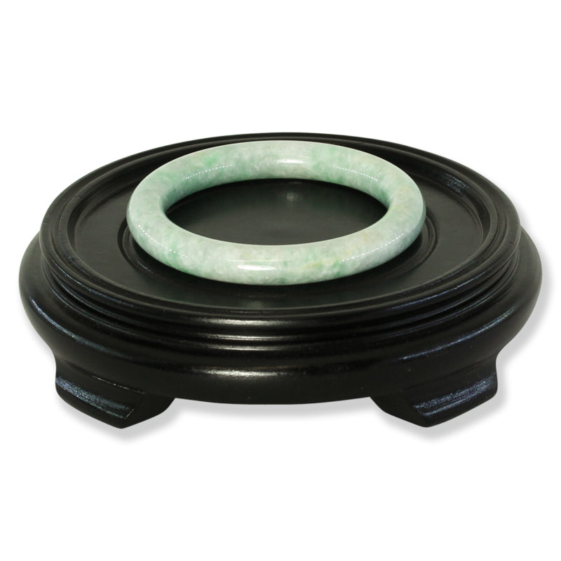 Green Jadeite Jade Cylindrical Bangle 56.6MM | UPC #401662