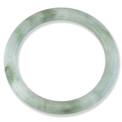 Green Jadeite Jade Cylindrical Bangle 57.6MM | UPC #243729
