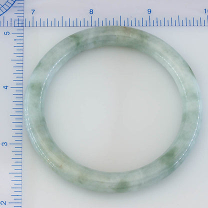 Green Jadeite Jade Cylindrical Bangle 57.6MM | UPC #243729
