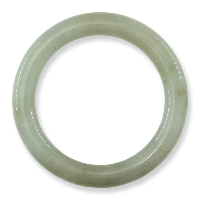 Green Jadeite Jade Cylindrical Bangle 56.3MM | UPC #377141