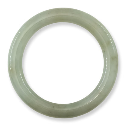 Green Jadeite Jade Cylindrical Bangle 56.3MM | UPC #377141