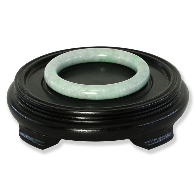 Green Jadeite Jade Cylindrical Bangle 57.8MM | UPC #372597