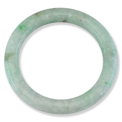 Green Jadeite Jade Cylindrical Bangle 57.8MM | UPC #372597