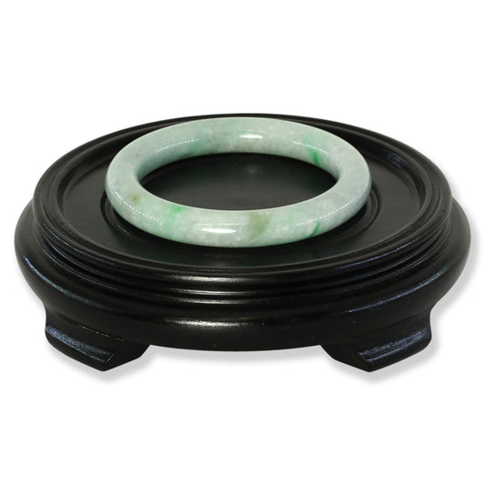 Green Jadeite Jade Cylindrical Bangle 57.8MM | UPC #372597