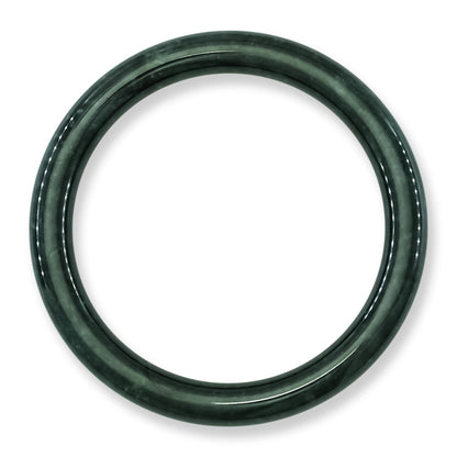Guatemalan Dark Green Jadeite Jade Cylindrical Bangle 57.4MM | UPC #372702