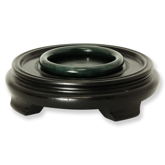 Guatemalan Dark Green Jadeite Jade Cylindrical Bangle 57.4MM | UPC #372702