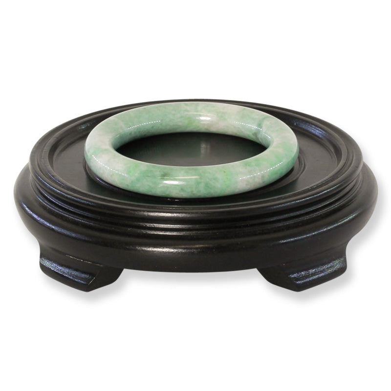 Green Jadeite Jade Cylindrical Bangle 56.4MM | UPC #406957