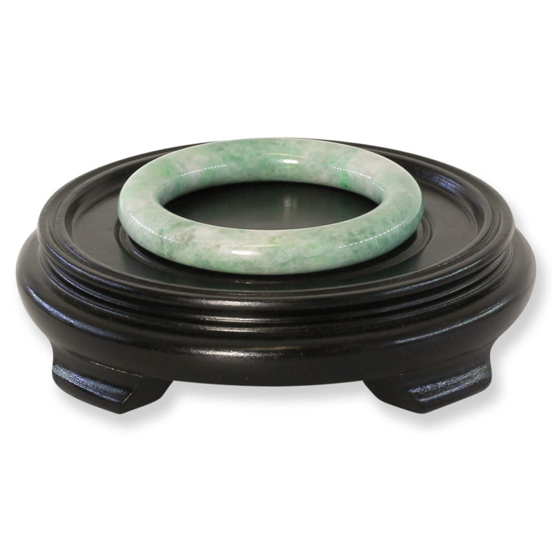 Green Jadeite Jade Cylindrical Bangle 56.4MM | UPC #406957
