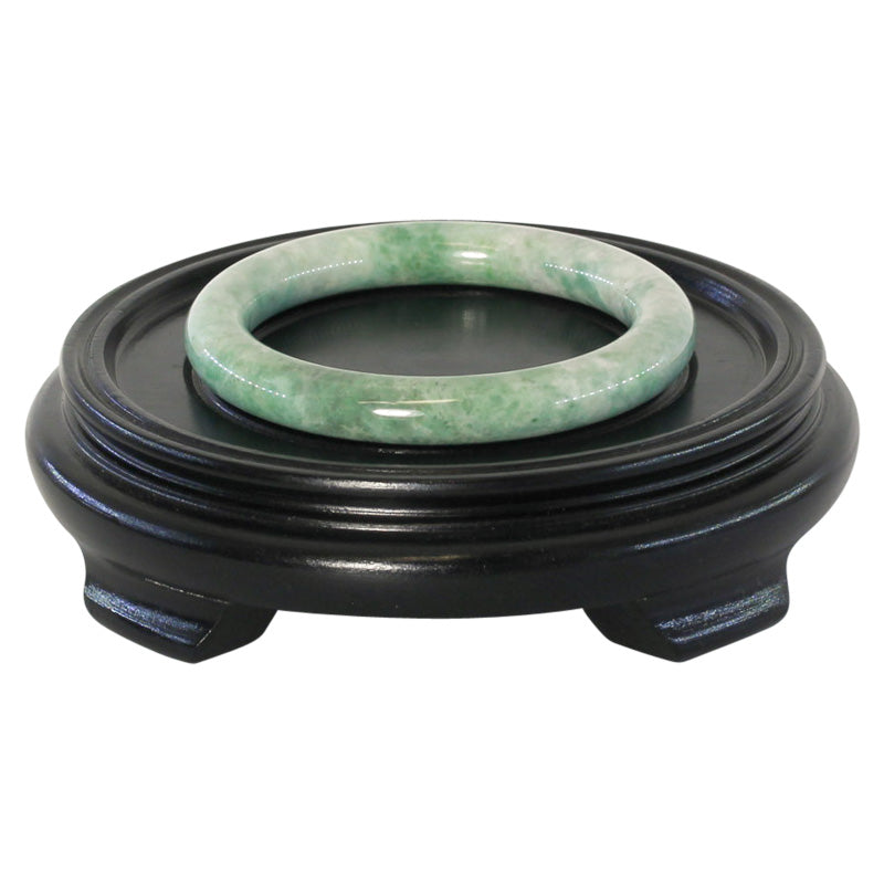 Green Jadeite Jade Cylindrical Bangle 61.0MM | UPC #406940