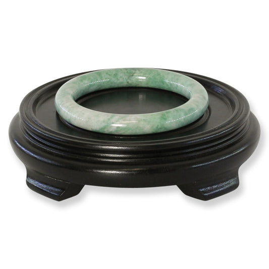 Green Jadeite Jade Cylindrical Bangle 61.0MM | UPC #406940