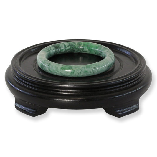 Green Jadeite Jade Cylindrical Bangle 52.0MM | UPC #406933