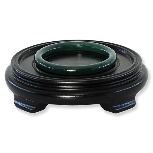 Guatemalan Green Jadeite Jade Cylindrical Bangle 60.7MM | UPC #403345