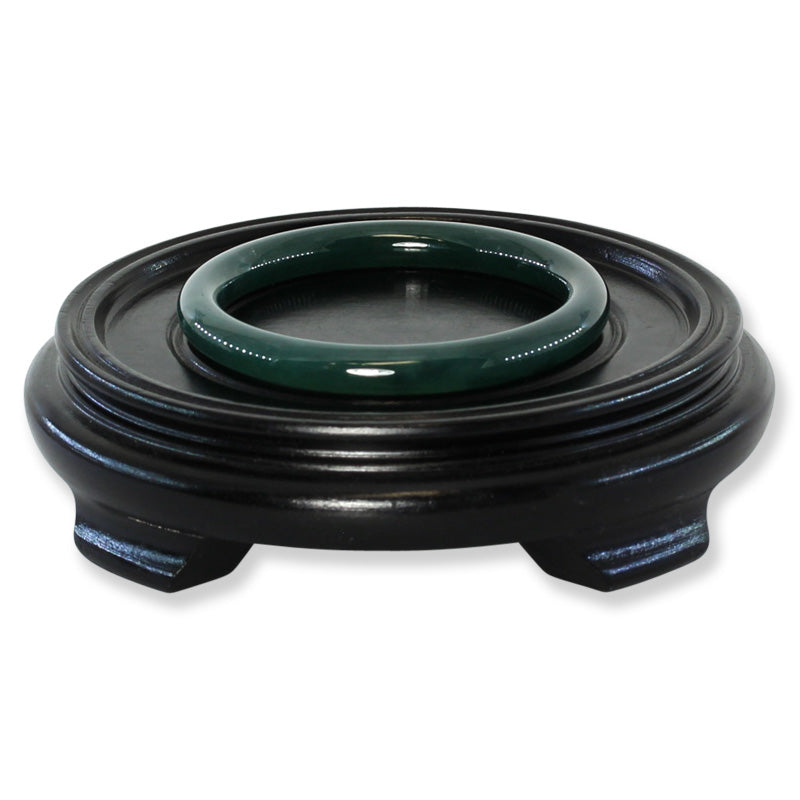 Guatemalan Green Jadeite Jade Cylindrical Bangle 60.7MM | UPC #403345