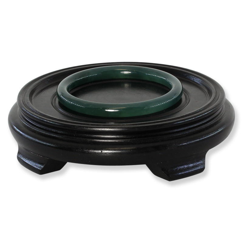 Guatemalan Green Jadeite Jade Cylindrical Bangle 60.1MM | UPC #403338