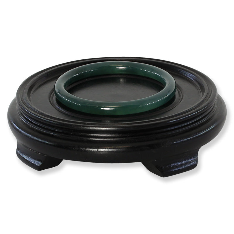 Guatemalan Green Jadeite Jade Cylindrical Bangle 60.1MM | UPC #403338