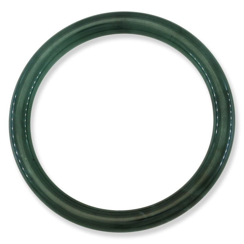 Guatemalan Green Jadeite Jade Cylindrical Bangle 60.1MM | UPC #403338