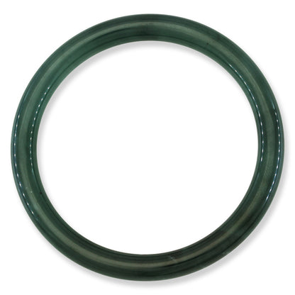 Guatemalan Green Jadeite Jade Cylindrical Bangle 60.1MM | UPC #403338